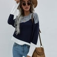 thumbnail image 5 of ICHUANYI Womens Trendy Soft Heart Print Oversized Sweaters Long Sleeve Crewneck Pullover Fall Winter Knit Jumper Tops 2023, 5 of 6