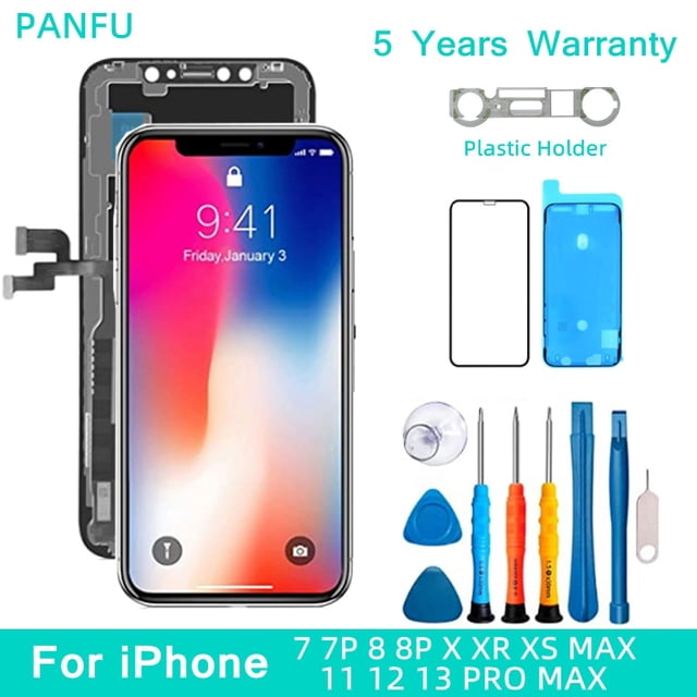 Pantalla OLED para iPhone X, XR, XS, MAX, 11, 12 PRO MAX, 7, 8 Plus, X, XS, 11 Incell, pantalla táctil 3D True