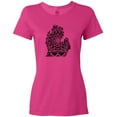 thumbnail image 3 of Inktastic Michigan Silhouette Mandala Women's T-Shirt, 3 of 5