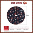 thumbnail image 4 of Balery Vintage Rose Printed Christmas Tree Skirt , Merry Christmas Party Christmas Tree Decoration,Adjustable Tree Skirt-48", 4 of 8
