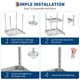 thumbnail image 3 of Yeshouse mesa de soporte para parrilla de acero inoxidable con certificación NSF, capacidad de 181 kg, patas ajustables y deflector de borde de 5 cm, ideal para equipos de restaurantes y hoteles, 3 of 7