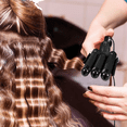 thumbnail image 4 of Rizadora De Cabello,varita De Rizador De 3 Barriles Xtellar negro, 4 of 4