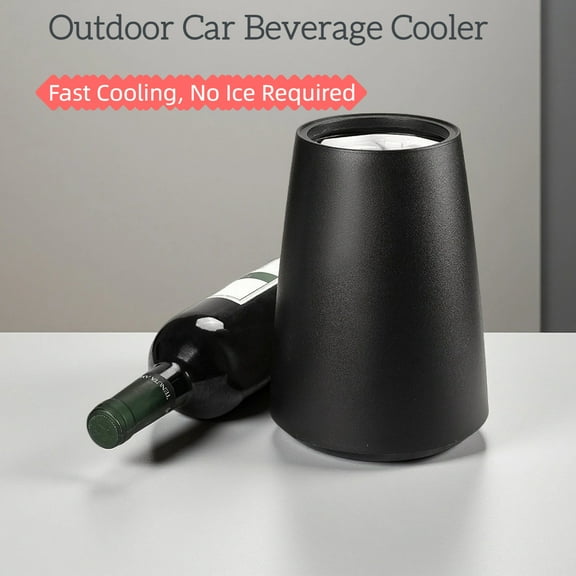 Outdoor Insulated Plastic Wine Cooler Bucket - for Chilling Champagne, Red & White Wine, Beverages (Perfect for Picnics, Camping, Parties)