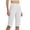 White a1, variant on jobturf Summer Cropped Pants for Women Knee Length High Waisted Bermuda Shorts Athletic Workout Short Trousers with Pockets Size XXL