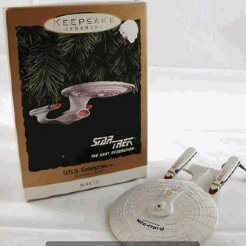 Hallmark Star Trek The Next Generation U S S Enterprise Blinking
