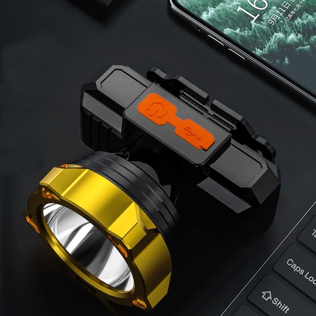 Faro LED portátil de pesca nocturna, recargable por USB, resistente al agua Sywqhk Para estrenar