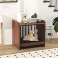 thumbnail image 4 of Gymax Dog Cage Furniture w/Removable Tray & Lockable Door Adjustable Foot Pads, 4 of 9
