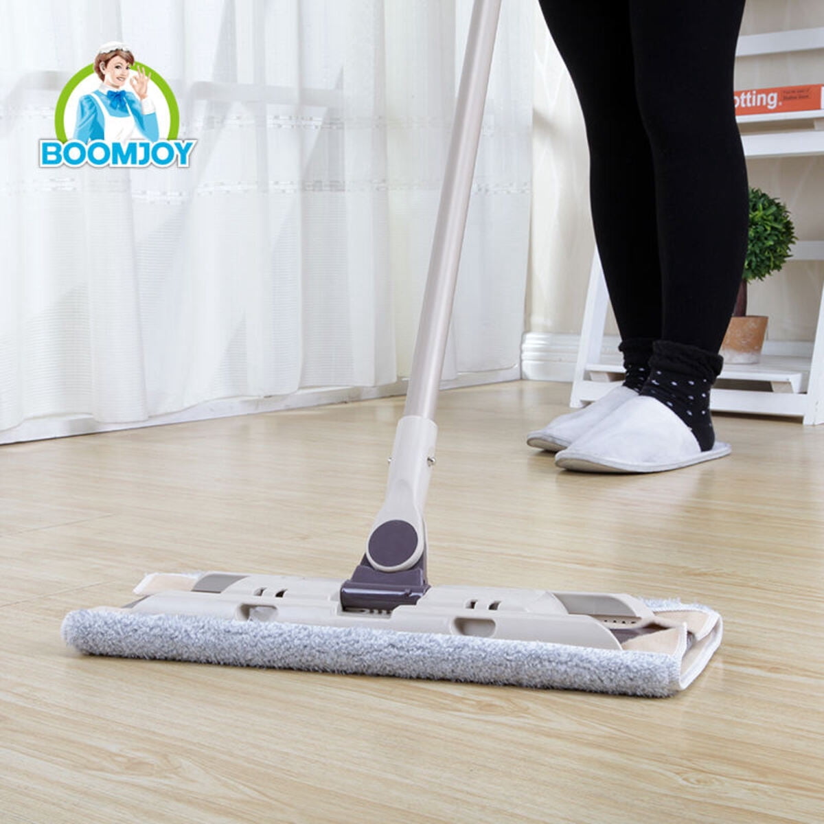 Cleaning Boomjoy Cleaning Cloth Microfiber Swift Wall Scratch Clip Cloth Flat Mop