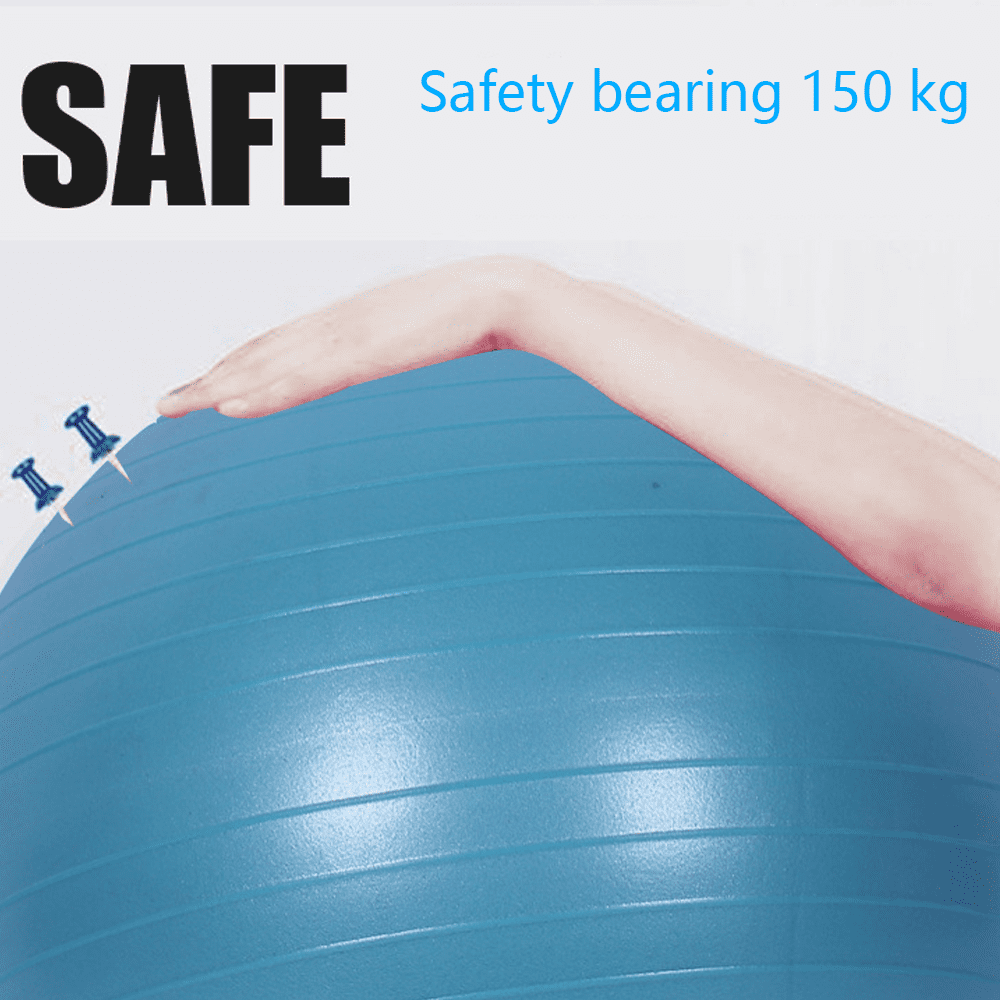 Exercise Ball Yoga Ball, Multiple Sizes Stability Ball Chair, Gym Grade Birthing Ball for Pregnancy, Fitness, Balance, Workout at Home, Office and Physical Therapy，blue,，blue,F44532