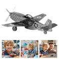 thumbnail image 2 of DIY 3D Metal Puzzle Plane Assembly Toy Adult Mechanical Aircraft 3D Model Kit, 2 of 6