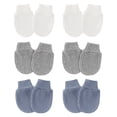 thumbnail image 4 of 6 Pairs Baby Mittens No Scratch Mittens Soft Gloves Mittens for 0-6 Months Boys Girls, 4 of 8