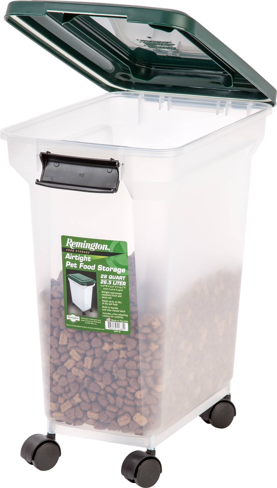 Remington 22 Lbs. Airtight Pet Food Container Dog Cat Food Storage Bin Walmart