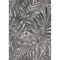 thumbnail image 3 of Jackson Collection - Grey/Black Palm Leaves Rug 5'3'' x 7'7'' Latex Free 0.25 - 0.5 inch 5' x 8' Living Room, Bedroom Machine-Made, 3 of 5