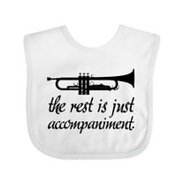 Inktastic Trumpet Music Joke Boys or Girls Baby Bib