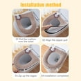 thumbnail image 4 of Thickened Washable Toilet Seat Cushion Cover, Warm Version, Perfect for Household Use, 4 of 6