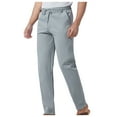 thumbnail image 2 of HAOTAGS Men's Classic Fit Stright Pants Slim-fit Trousers Gray Size L, 2 of 6