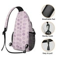 thumbnail image 3 of Life is Better with Donuts Donut Dessert Sweet Donut Lightweight Crossbody Sling Backpack for Travel Outdoor Activities, 3 of 6