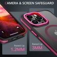 thumbnail image 4 of GAOBAO Magnetic for iPhone 15 Pro Max Case, Compatible with MagSafe, Screen & Camera Protection, Translucent Matte Shockproof Protective Cover, 4 of 8