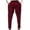 Wine, variant on BXSRUTA Women's High Waist Harem Pants with Pockets Casual Loose Fit Comfy Tapered Lounge Trousers Soft Breathable Solid Color Bottoms