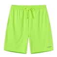 thumbnail image 2 of TANBOM Men's Fashion Polyester Five Sports Shorts Lightweight Breathable Adjustable Drawstring Green L, 2 of 6