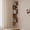 Rustic Brown, variant on LEDREM Floating Corner Shelf - 5-Tier Wall Mount Bookshelf, Space-Saving Design, 13.2lb Capacity per Shelf, Rustic Brown