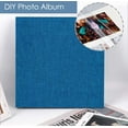 thumbnail image 6 of AIOR Photo Album Self Adhesive 3x5 4x6 5x7 6x8 8x10 8.5x11 11x10.6 Magnetic Scrapbook Album Linen Hardcover 40 Pages with 2 Metalic Pens for DIY Baby Family Wedding Anniversary (Dark Blue), 6 of 9