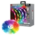 thumbnail image 3 of Monster Smart 6.5ft Sound Reactive Indoor Multi-Color LED Light Strip, Razer Chroma, Corded Electric, 3 of 5