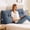 Navy Blue, variant on Headboard Pillow Twin, Triangle Pillows for Headboard, Head Board Backrest Wedge Pillow for Reading Sitting Working, Daybed Pillows with Removable Cover for Bed Dorm Sofa, Dark Grey
