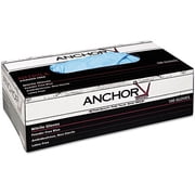 Anchor Brand - Industrial-Grade Nitrile Disposable Gloves, Powder-Free, Blue, Large
