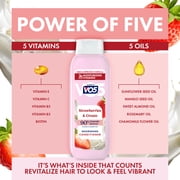 Alberto VO5 Strawberries & Cream Nourishing Hair Conditioner with Soy Milk, 98% Naturally Derived, Paraben Free, Vitamin-Enriched Formula for Soft, Healthy Hair