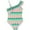 Green, variant on LYMAYTER Little Girls Halter Swimsuits One Piece Ruffle Bathing Suit for Kids Toddler Summer Stylish Bikini Swimwear 4-12 Years