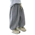 thumbnail image 2 of Kureaily Boys Casual Jogger Pants Elastic Waist Drawstring Sweatpants For Kids Comfortable Athletic Tapered Trousers Spring Summer Daily Wear 5-6 Years, 2 of 5