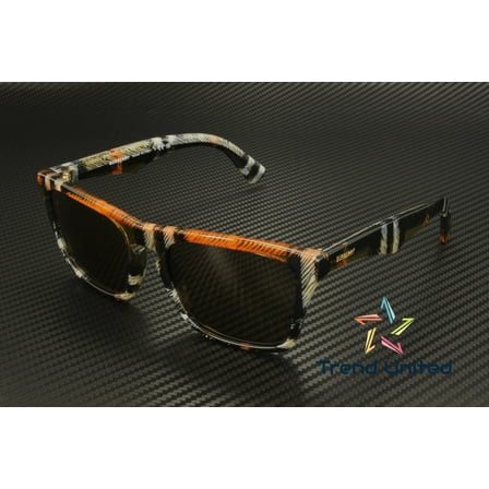 Burberry BE 4434 Plastic Unisex Square Sunglasses Check Sand 57mm Adult