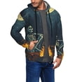 thumbnail image 2 of Naloa Moonlit Skeleton Campfire Men’s Hoodies, Zip up Hoodie, Sweatshirts,Hoodies for Men Sizes S-3XL-Medium, 2 of 5