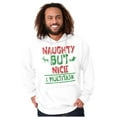 thumbnail image 5 of Funny Christmas Naughty But Nice Hoodie Sweatshirt Women Men Brisco Brands S, 5 of 6