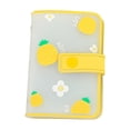 thumbnail image 3 of Titular de la de crédito simple Binder Pockets Storage Bag Photo Sticker Holder Business Card Organizer ID Card Case para , amarilla amarilla perfecl titular de la tarjeta, 3 of 7