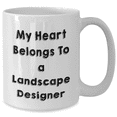 thumbnail image 2 of Funny Gifts from Landscape Design Enthusiasts, My Heart Belongs To A Landscape Designer, White Coffee Mug for Landscape Designer, Gifts for Men, Unique Father's Day, 2 of 4