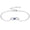 Sapphire, variant on Mom Bracelet for Women, white gold plated Infinity Bracelet with Heart Birthstone, Jewelry Gift for Mom Daughter Wife, 6.5 2"
