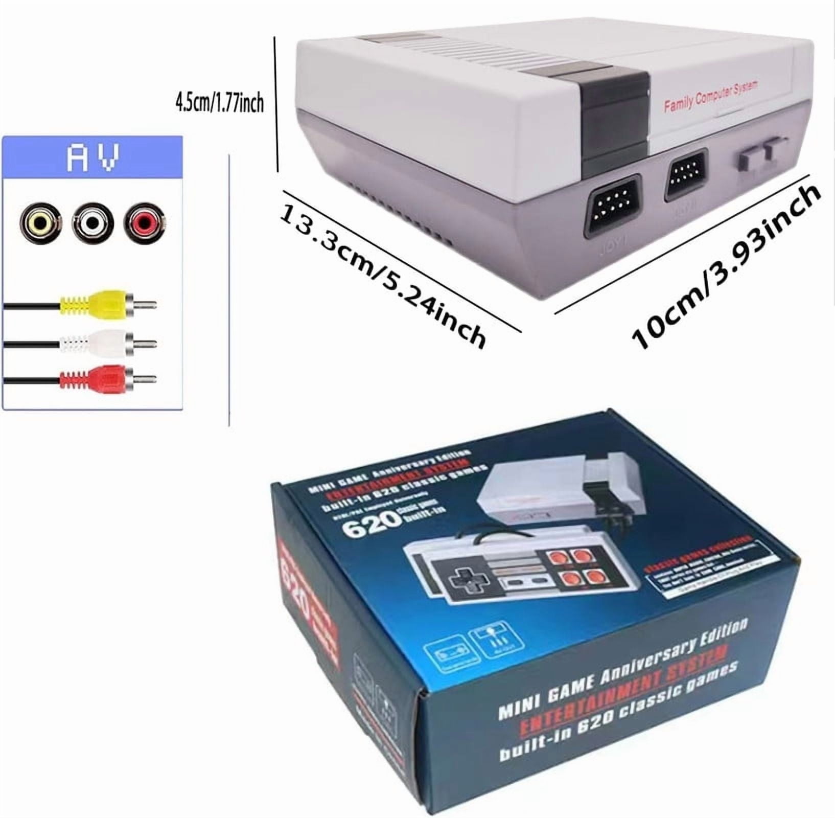 XIAFOWING Retro Handheld, Classic Mini Video Controllers Built-in with 620 Plays Dual Players Mode Machines with 2 Controllers Handheld for Kids & Adults