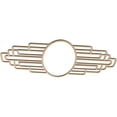 thumbnail image 2 of 34"W x 17"H x 9 3/8"IW x 16 1/8"IH x 1/4"T Elizabeth Wood Fretwork Pierced Ceiling Medallion, Alder, 2 of 3