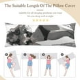 thumbnail image 5 of 90s Anime Girl Bikini Body Pillow Cover Long Pillow Case Protector Decorative Bedding Soft Large Pillow Cases Covers for Bedroom,Couch,Sofa,20x54inch, 5 of 5