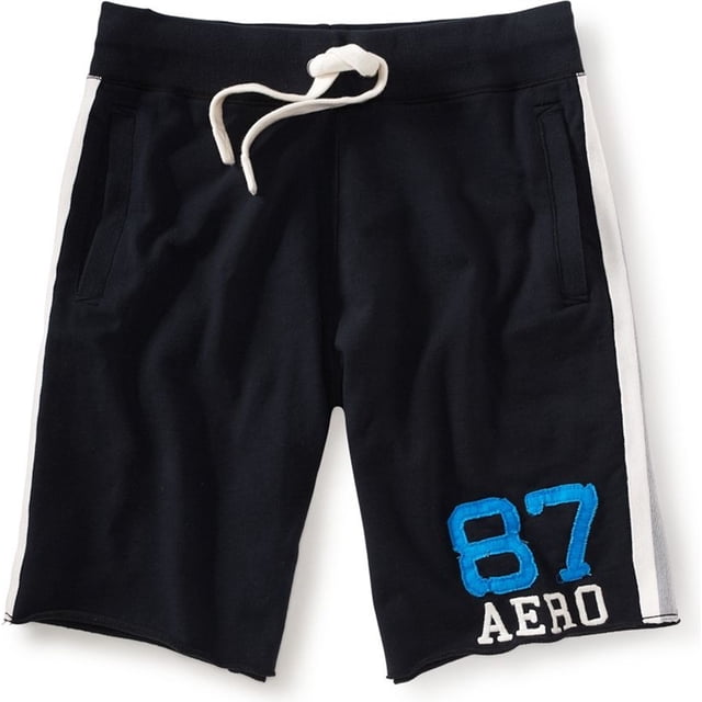 Aeropostale Mens 87 Aero Athletic Walking Shorts, Negro, XS