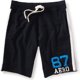 thumbnail image 1 of Aeropostale Mens 87 Aero Athletic Walking Shorts, Negro, XS, 1 of 1