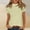 Beige, variant on Solid Color Tops For Women Mock Neck Short Sleeve Casual Dressy Blouse Soft Lightweight Versatile Tops For Everyday Work Street Style