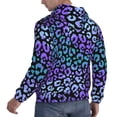 thumbnail image 3 of Hoodies for Men - Stripe Purple Leopard Print Long Sleeve Comfrt Men'S Fashion Hoodies & Sweatshirts, Sweatshirts for Men Hoodies Pullover Clothing Clothes with Pouch, 3 of 7