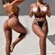 thumbnail image 3 of Lencería Sexy sin entrepierna para mujer, Body de rejilla, ropa interior corporal, entrepierna abierta, disfraz erótico, conjunto sexual porno, 3 of 5