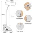 thumbnail image 5 of Lámpara de escritorio LED inalámbrica flexible con control táctil, 5 niveles de intensidad regulable, protección ocular y recargable por USB., 5 of 5