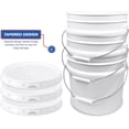 thumbnail image 5 of ePackageSupply 3.5 Gallon Bucket with Lid - Food Grade Bucket with Airtight Gasketed Tear Strip Lid, 90 Mil Heavy Duty HDPE Plastic, BPA Free, for Bulk Food Storage, Made in USA - White, 1 Packs, 5 of 7