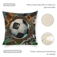 thumbnail image 4 of Football Linen toss pillowcase decoration pillowcase gifting preferred 20x20 inch cushion cover sofa pillowcase sofa bedroom living room car, 4 of 8