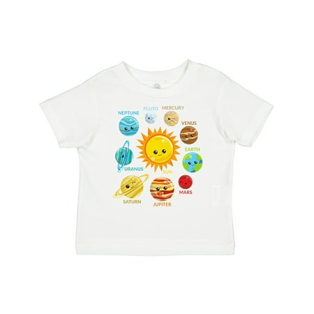 

Inktastic Cute Planets Solar System Space Cosmos Galaxy Gift Toddler Boy or Toddler Girl T-Shirt